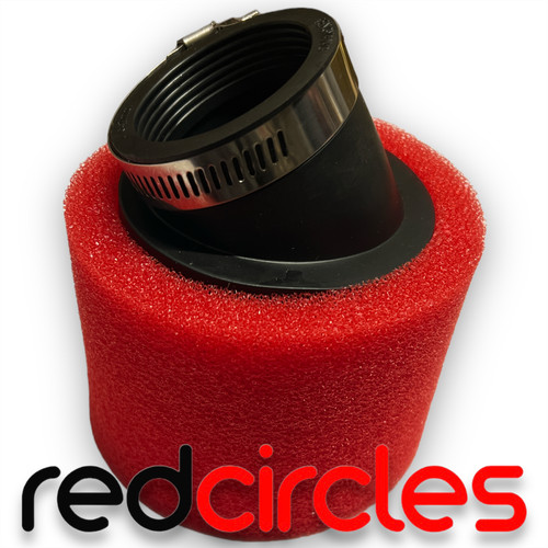 Angled red 45mm pit - 45mm, dirt